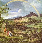 Heroische Landschaft mit dem Regenbogen